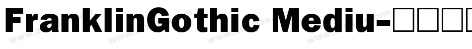 FranklinGothic Mediu字体转换